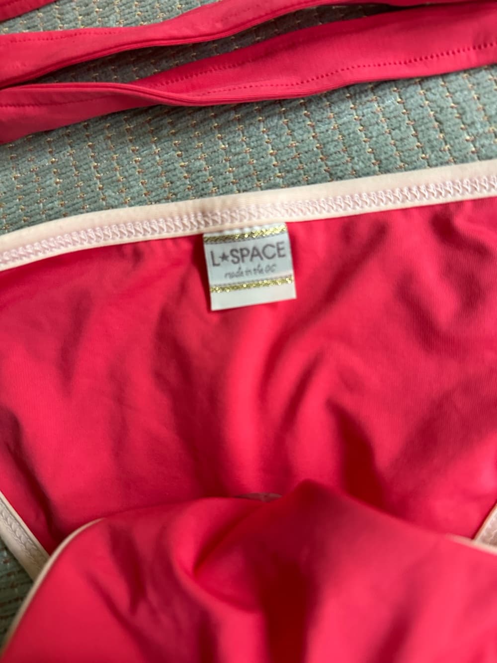 NWOT L*Space Chloe bikini set pink extra small - Thumbnail 2