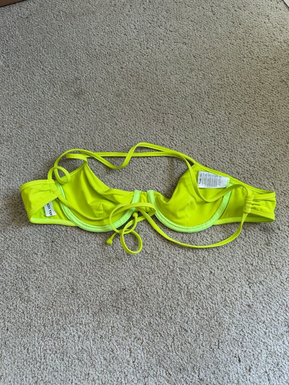 Mara Hoffman Mazlyn bikini top beet green - Thumbnail 2