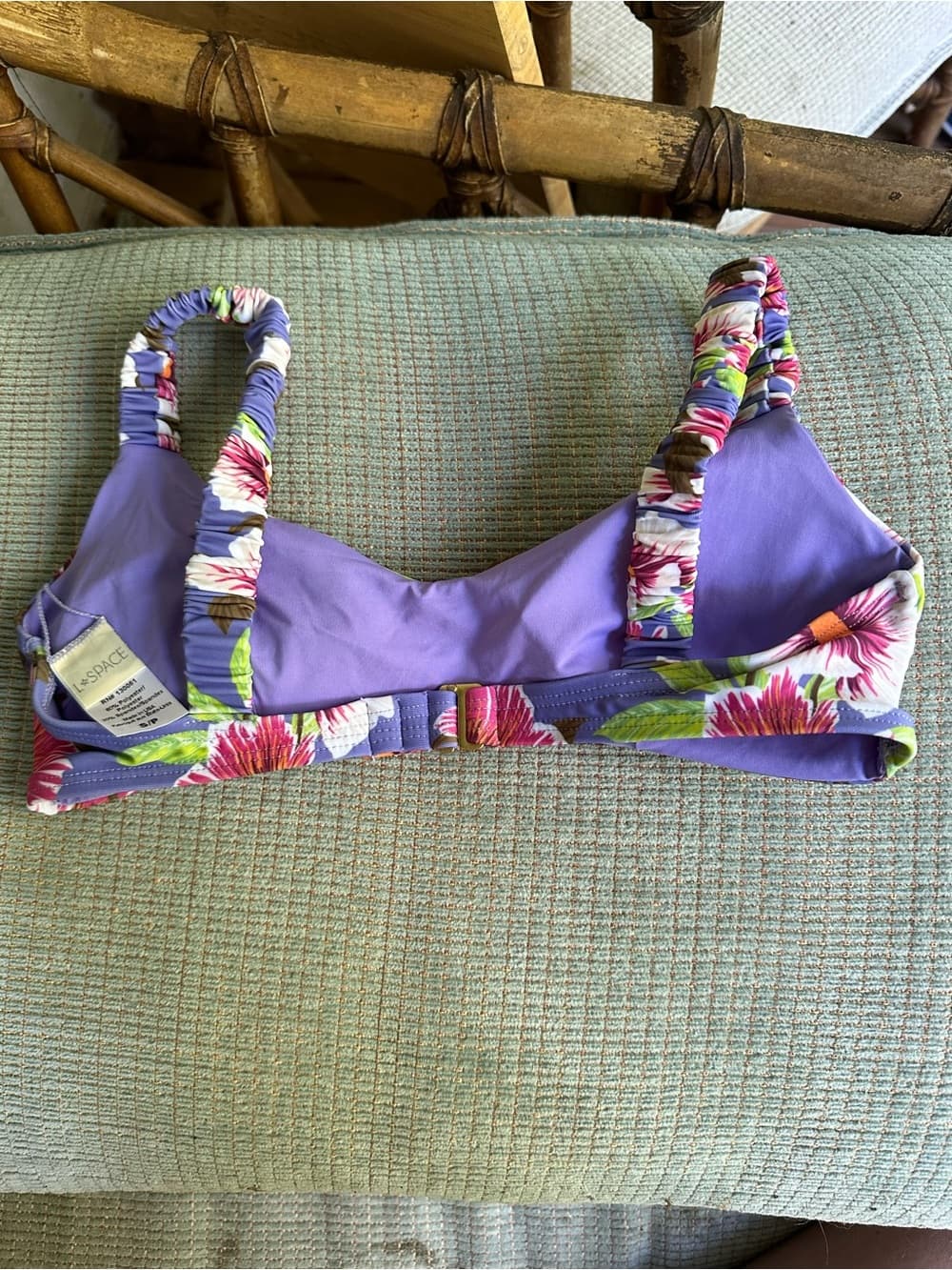 NWOT L*space Lloyd floral bikini top small - Thumbnail 2