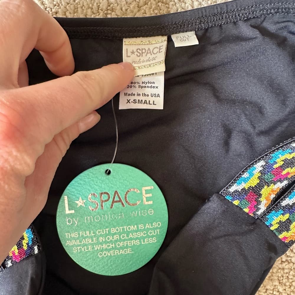 NWT L*Space Night Tribe Duet bitsy cut bikini bottoms - Thumbnail 2