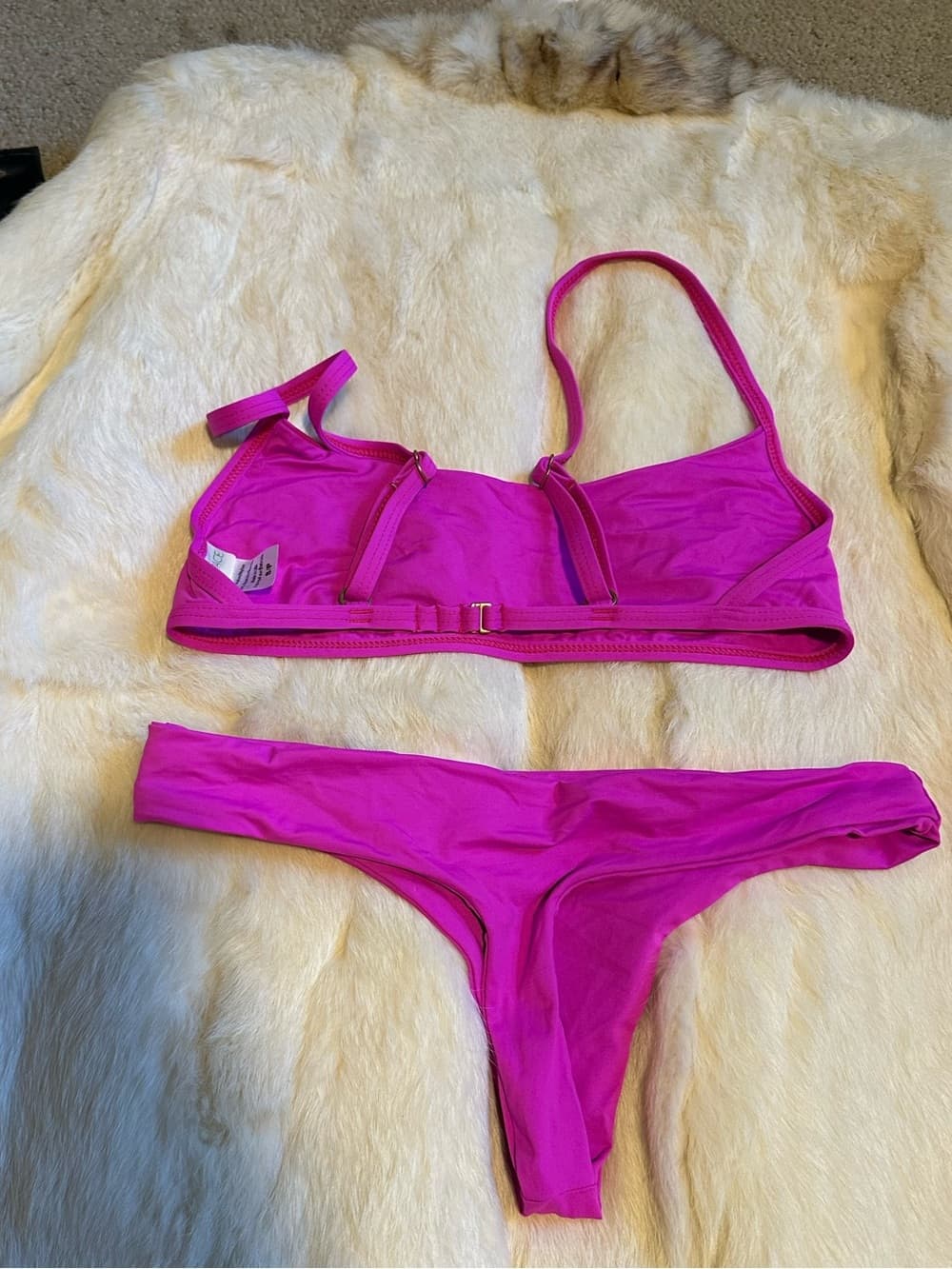 NWOT L*Space Gemma bikini set fuschia small - Thumbnail 3