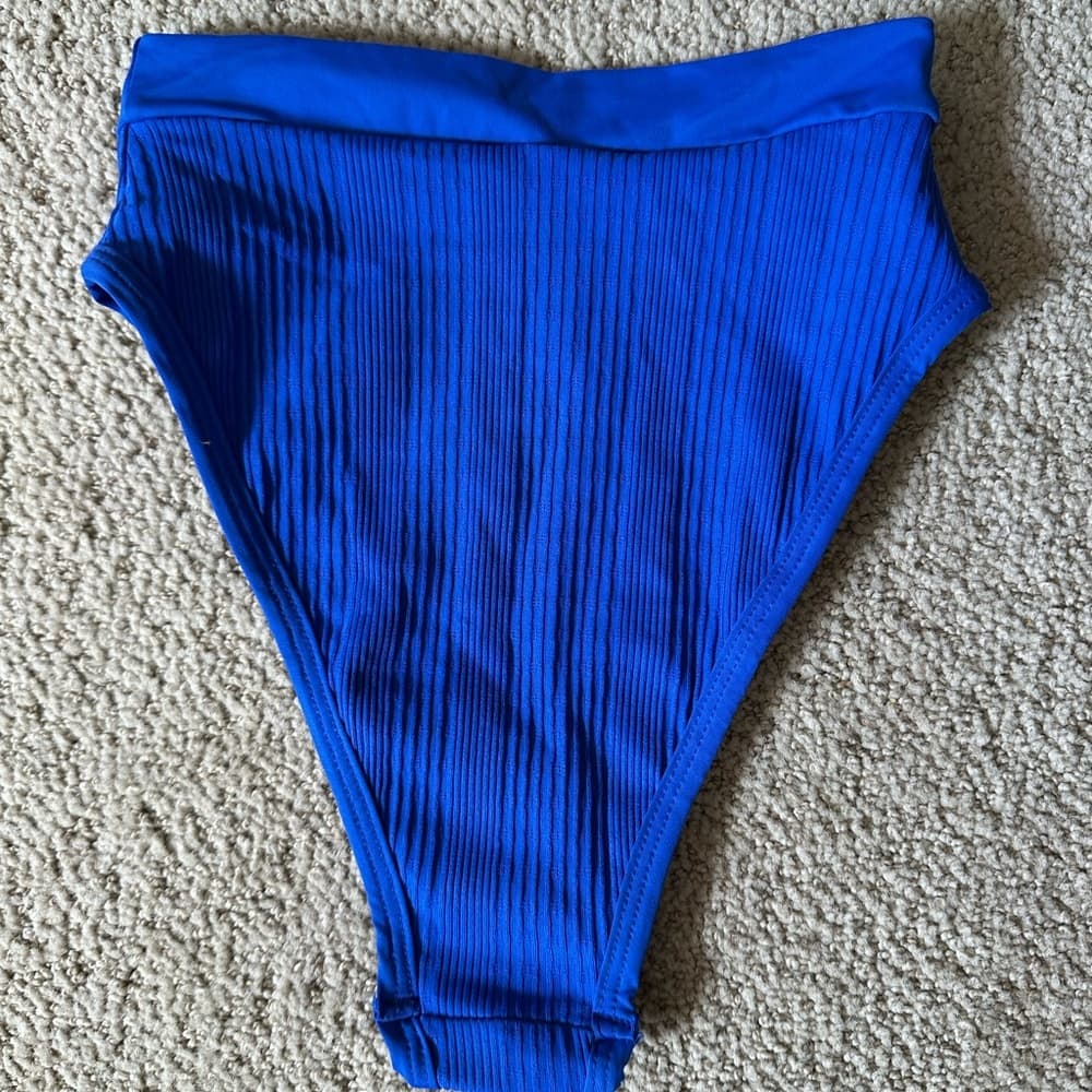 NWT L*Space Frenchi bikini bottoms royal blue - Thumbnail 4
