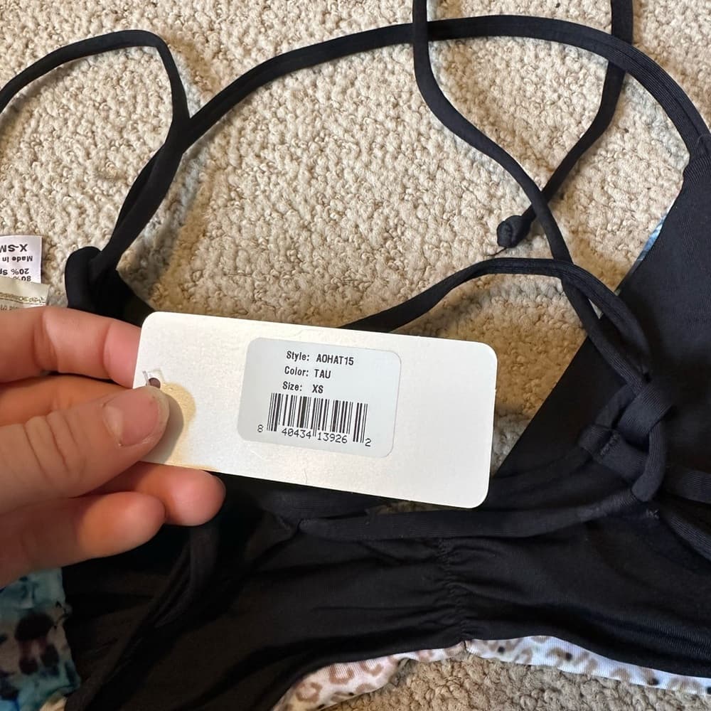 NWT L*Space Odyssey tie dye Low Down bikini top - Thumbnail 3
