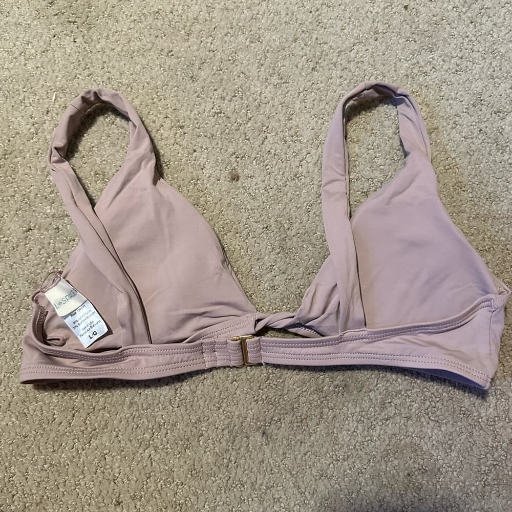 NWOT L*Space v neck bikini top dusty purple - Thumbnail 2