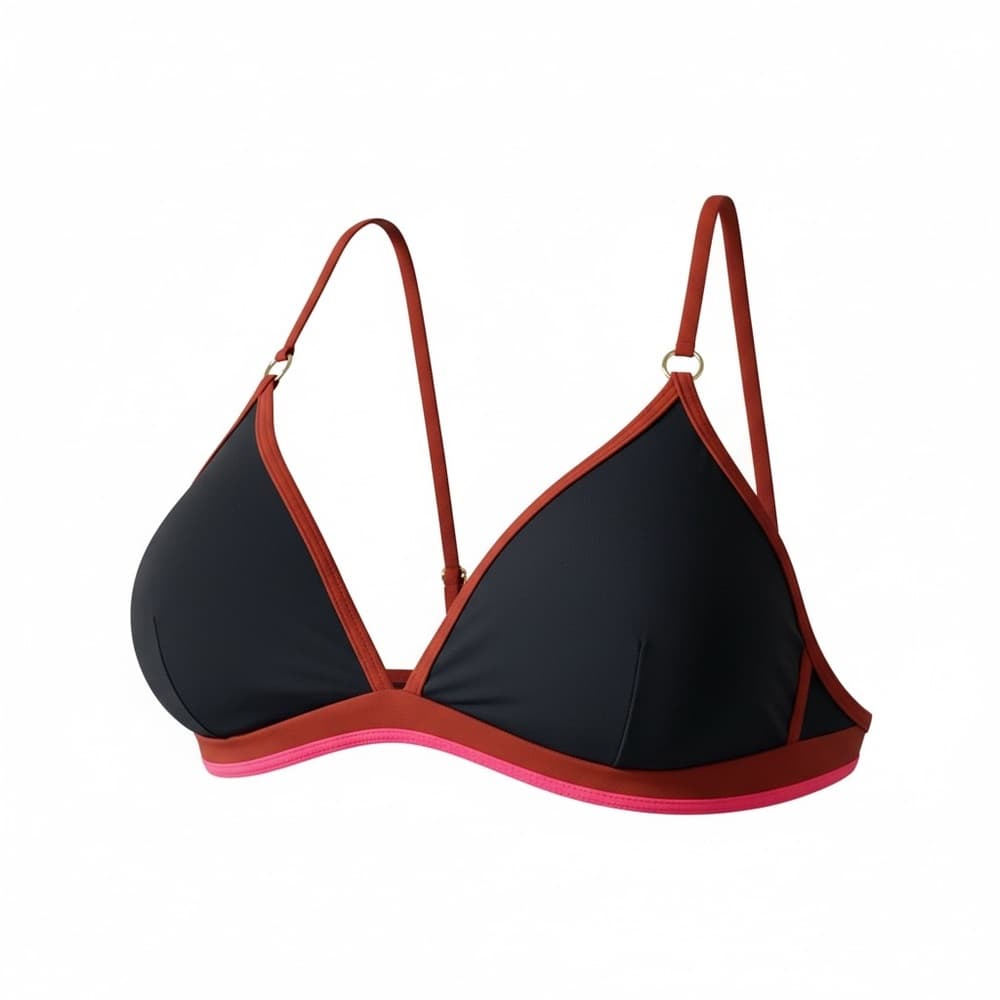 NWOT L*Space Avella bikini top black red - Thumbnail 4