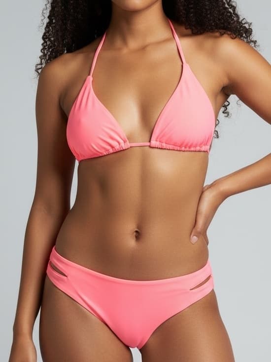 NWOT L*Space string bikini set coral large - Thumbnail 5