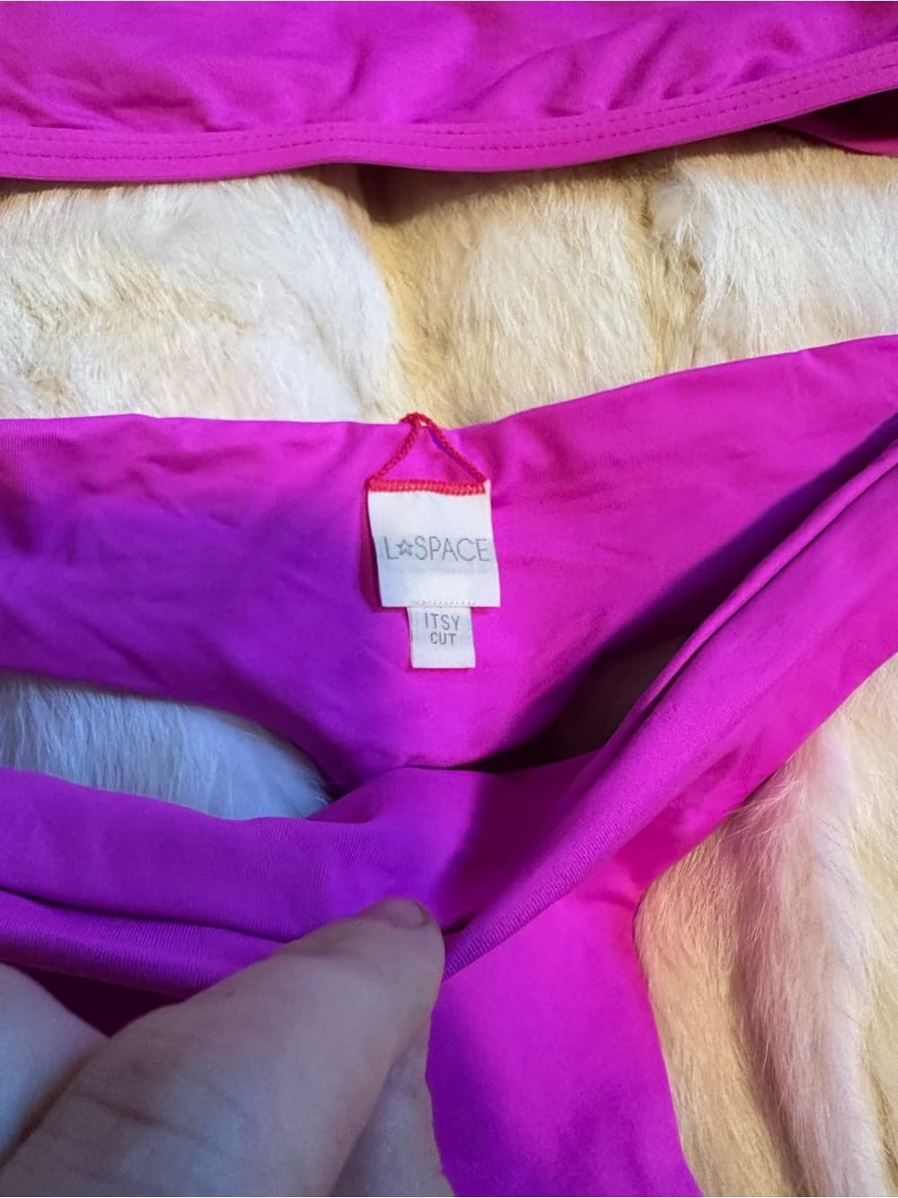 NWOT L*Space Gemma bikini set fuschia small - Thumbnail 2