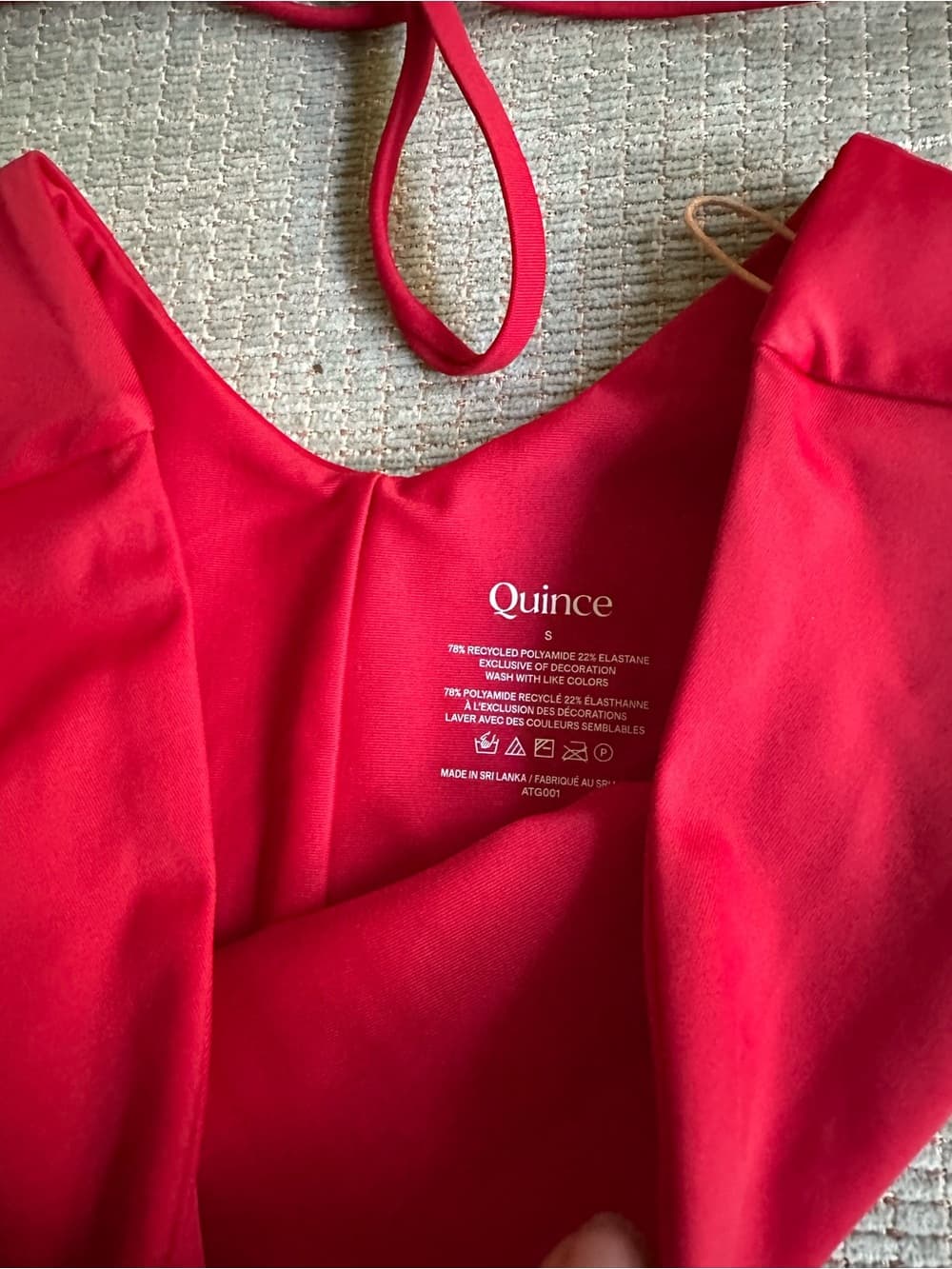 NWT Quince bikini set cherry red - Thumbnail 2