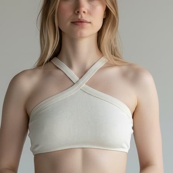 NWOT L*Space high neck ribbed bikini top - Thumbnail 5