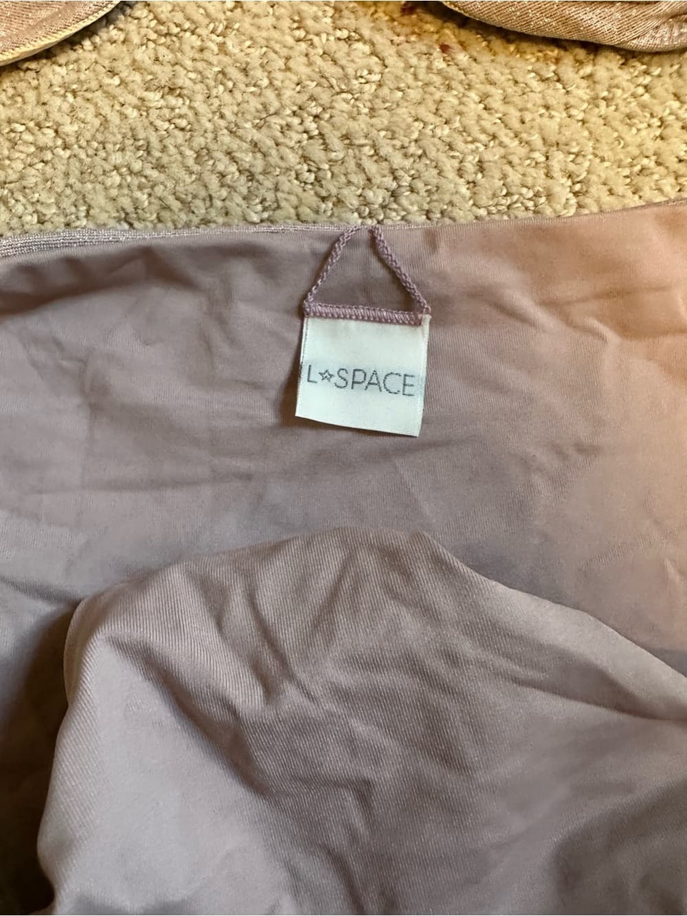 NWOT L*Space Priscilla Shine on Me bikini set dusty mauve - Thumbnail 2