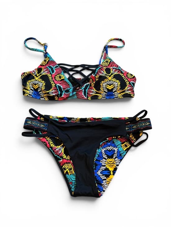 NWOT L*Space Jaime bikini set Moroccan Dream extra small - Thumbnail 5