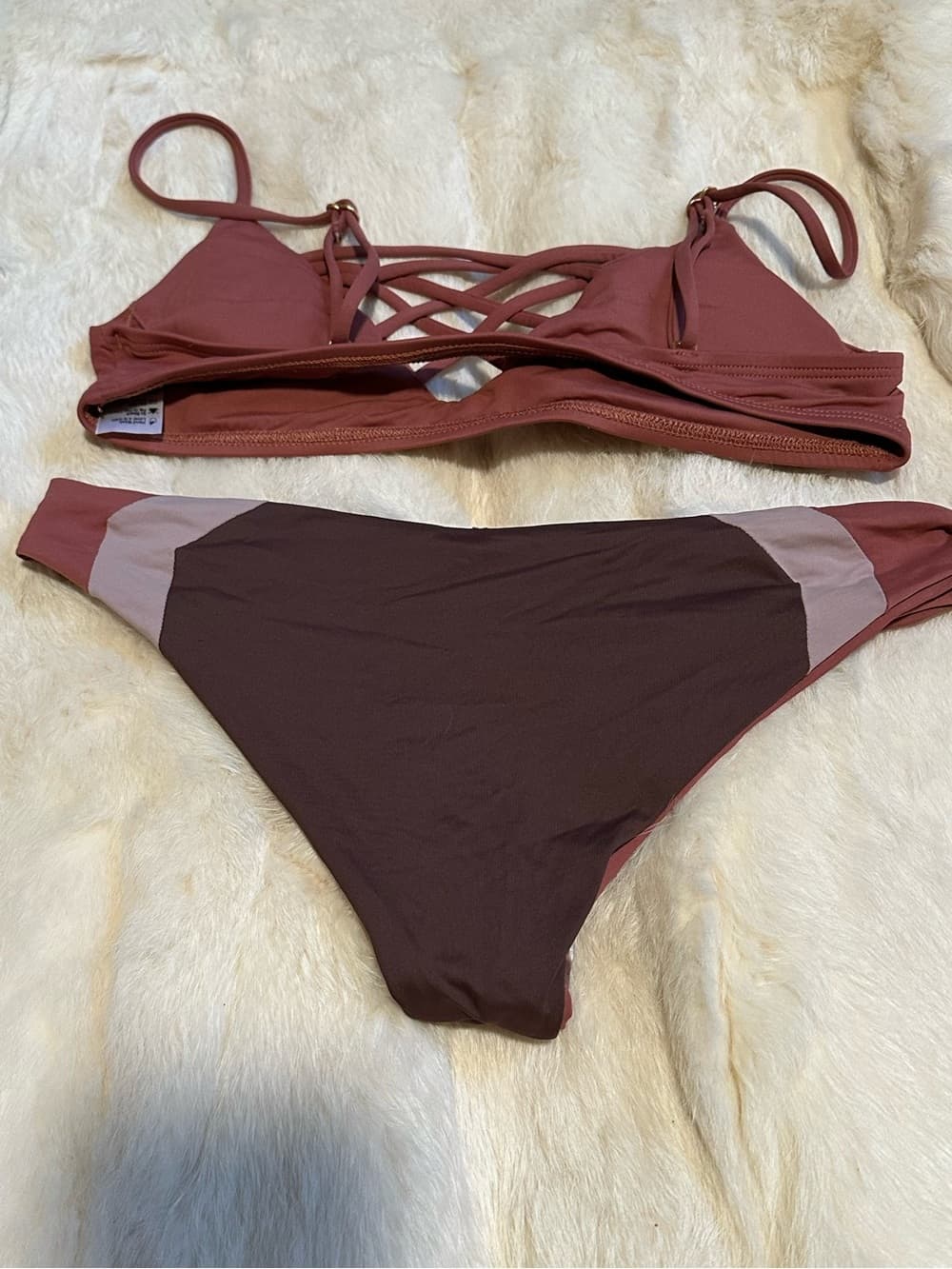 NWOT L*Space Jaime bikini set dusty rose - Thumbnail 3