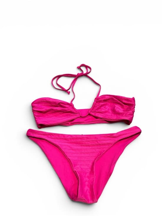 NWOT L*Space textured bikini set hot pink - Thumbnail 6