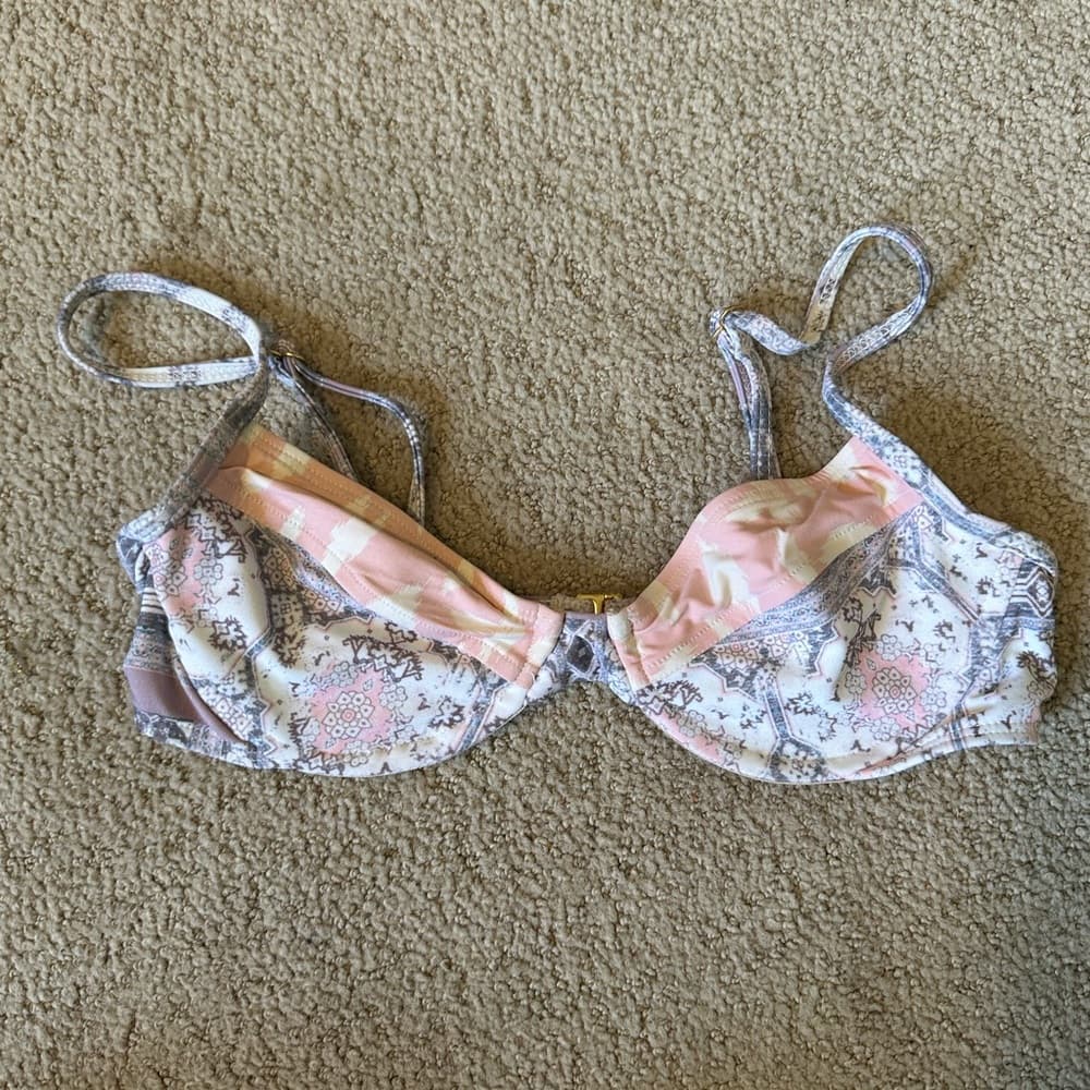 NWOT L*Space Krispy Rimini bikini top floral print - Thumbnail 2