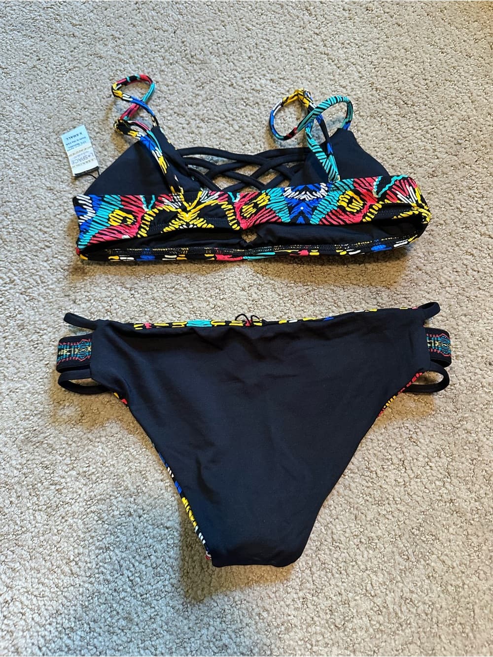 NWOT L*Space Jaime bikini set Moroccan Dream extra small - Thumbnail 3