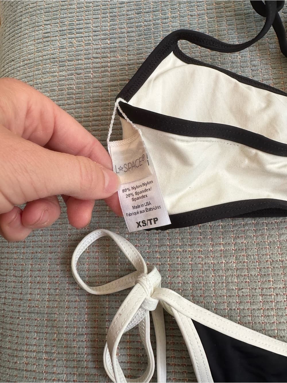 NWOT L*Space Levy contrast bikini set extra small - Thumbnail 4