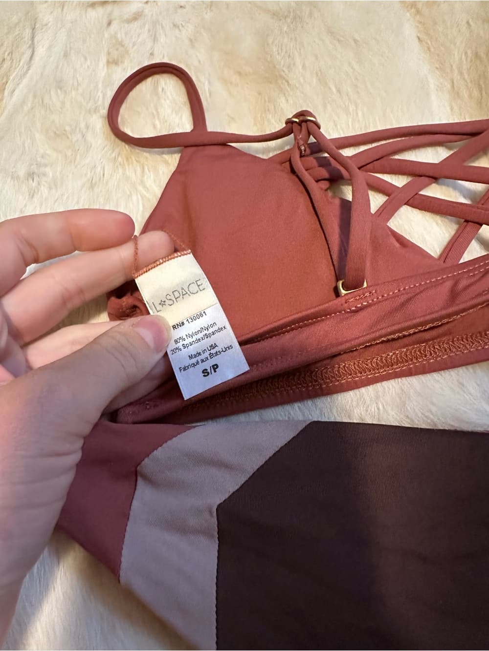 NWOT L*Space Jaime bikini set dusty rose - Thumbnail 4