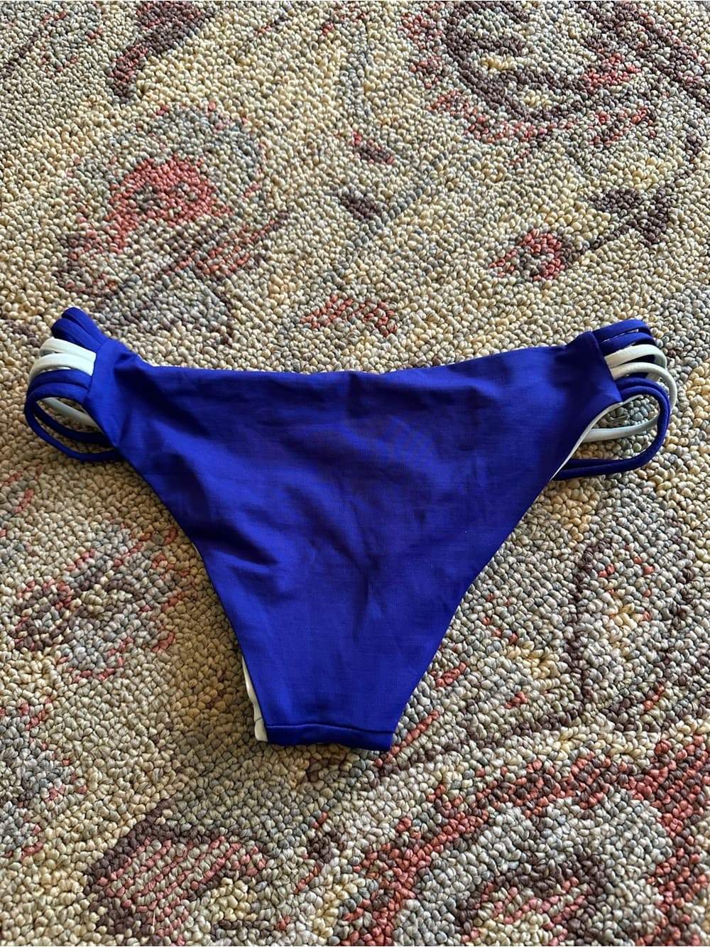 NWOT L*Space low down bikini bottoms royal blue extra small - Thumbnail 2