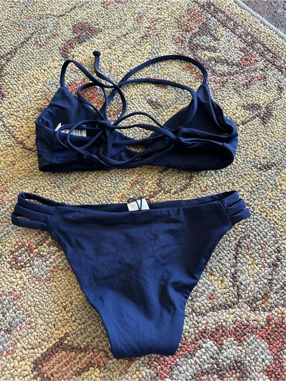 NWOT L*Space bikini set navy extra small - Thumbnail 3