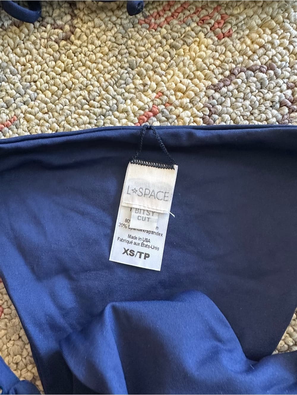NWOT L*Space bikini set navy extra small - Thumbnail 2