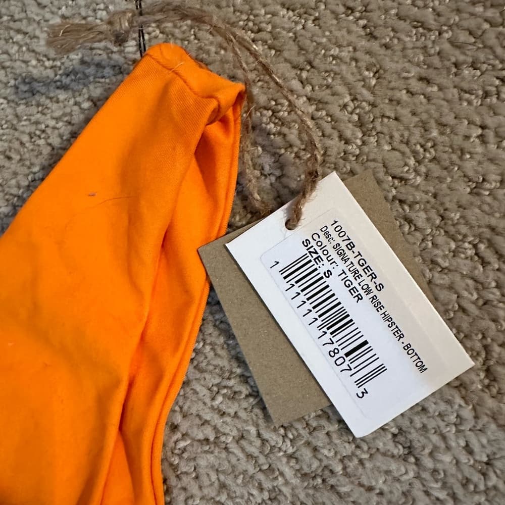 NWT Toast x Free People low rise bikini bottom Tiger small - Thumbnail 2