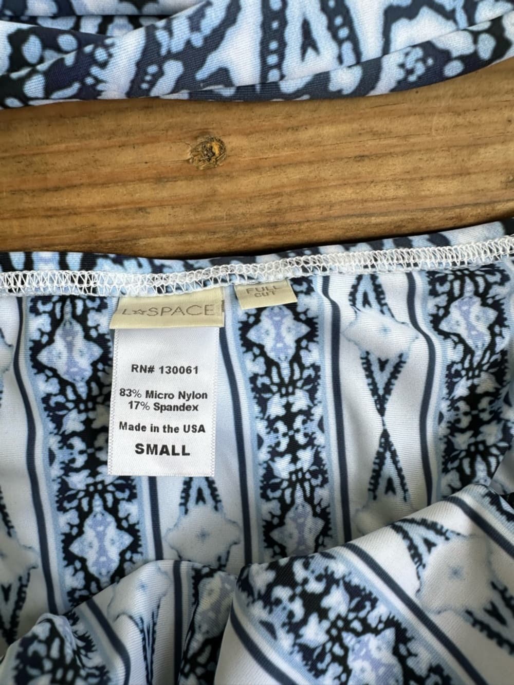 NWOT L*Space Lizzie Low Down bikini set Caicos Nights small - Thumbnail 2