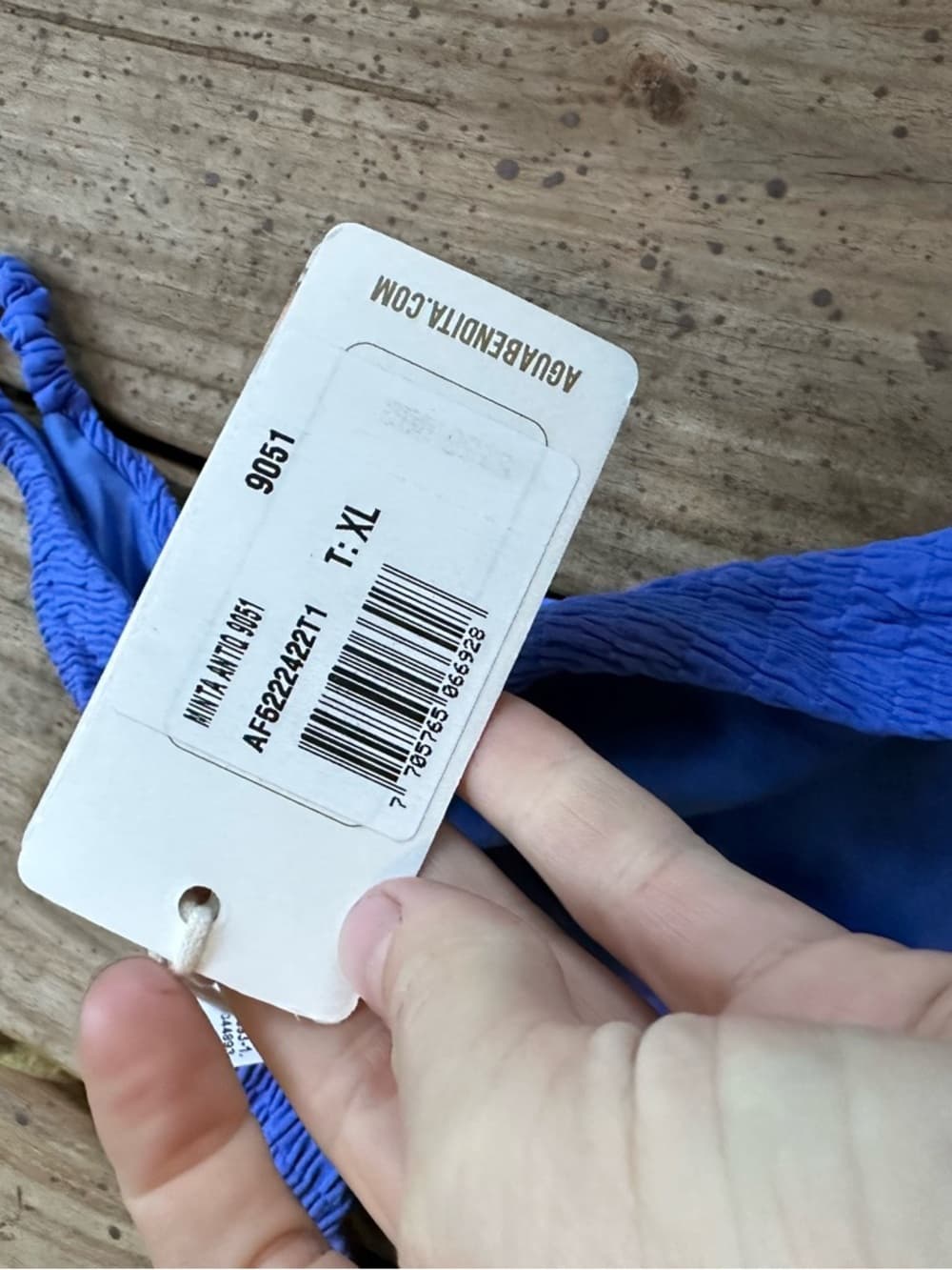 NWT Agua Bendita Minta Antiq bikini bottoms blue - Thumbnail 3
