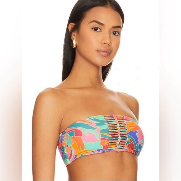 NWT Stone Fox Inez bikini top stained glass xs - Thumbnail 4
