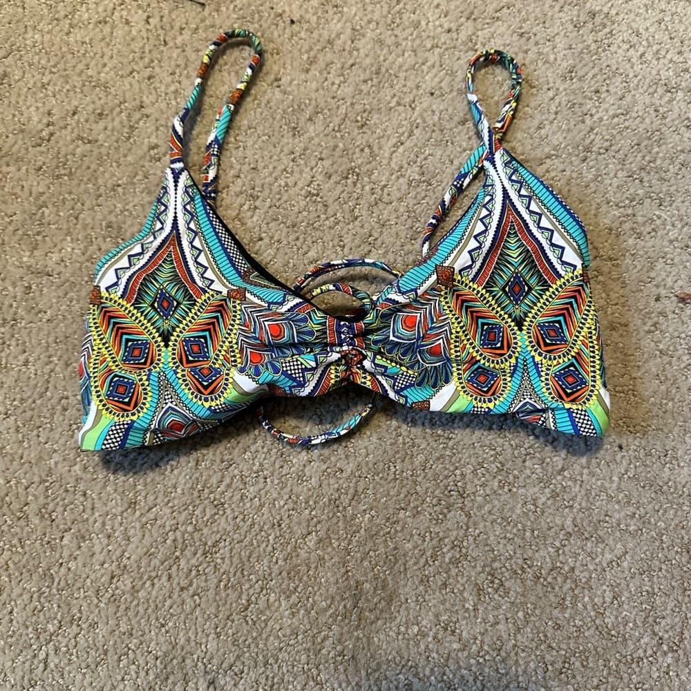 NWOT L*Space Haley bikini top tribal print
