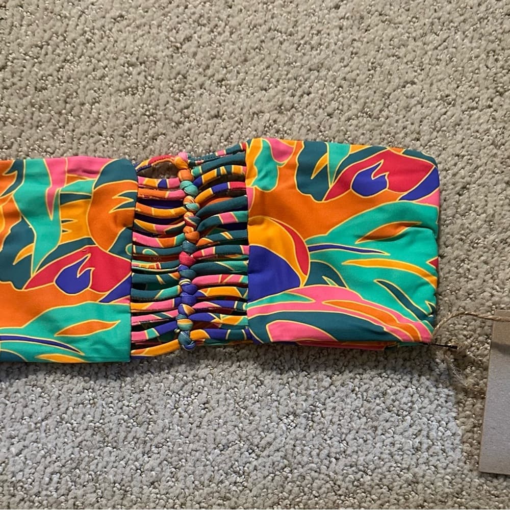 NWT Stone Fox Inez bikini top stained glass xs
