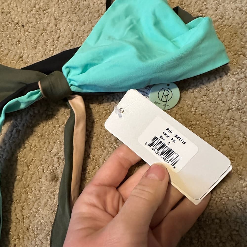 NWT L*Space Chloe colorblock reversible bikini top - Thumbnail 3