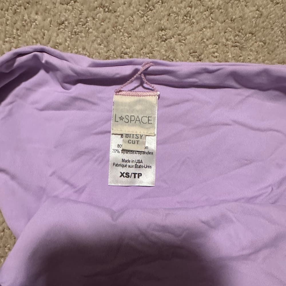 NWOT L*Space Monique bikini bottoms lilac - Thumbnail 2