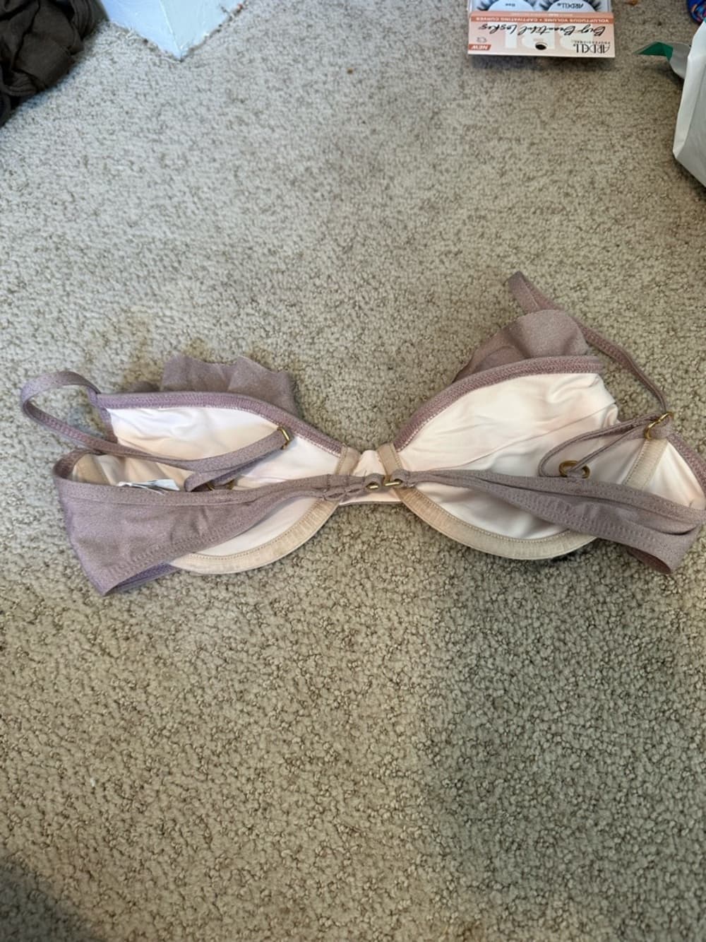NWOT L*Space Priscilla shimmer bikini top - Thumbnail 2