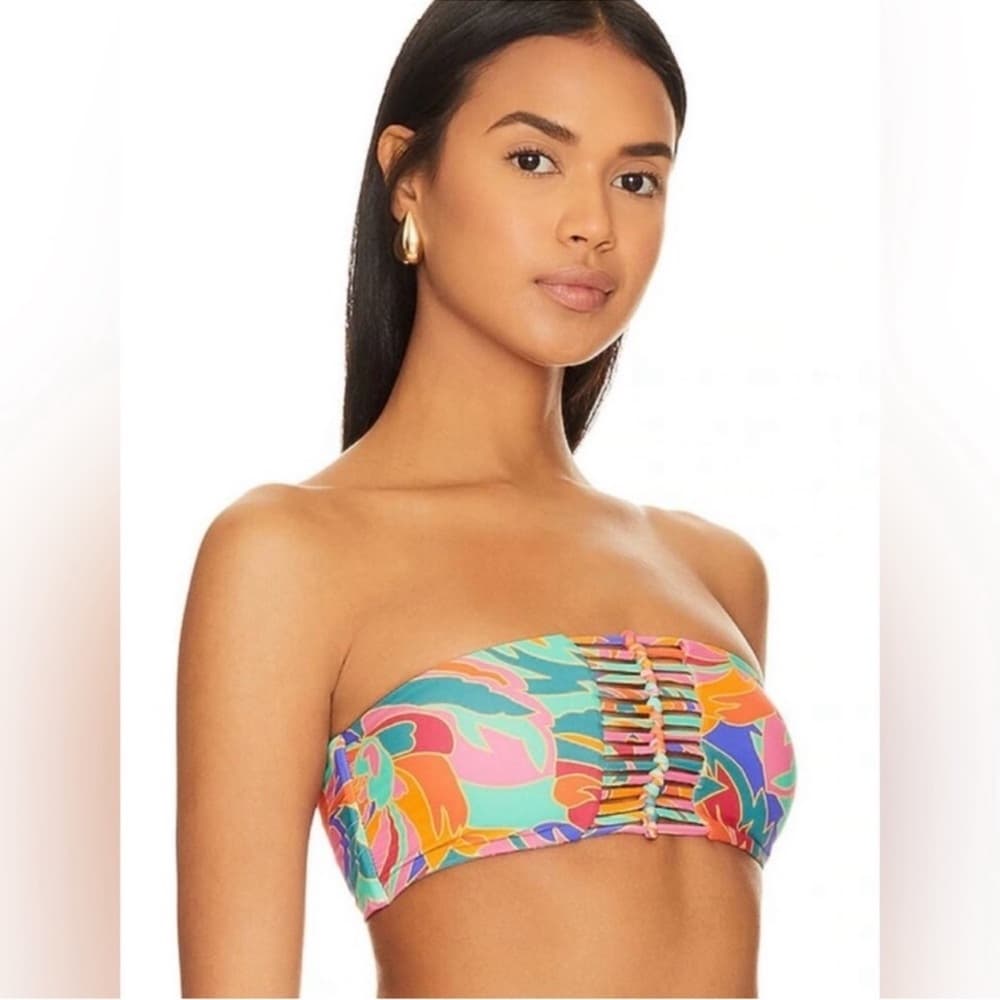 NWT Stone Fox Inez bikini top stained glass xs - Thumbnail 3