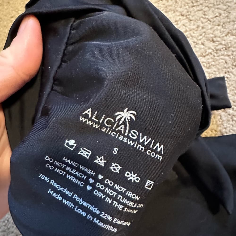 Alicia Swim tie back bikini set black - Thumbnail 3