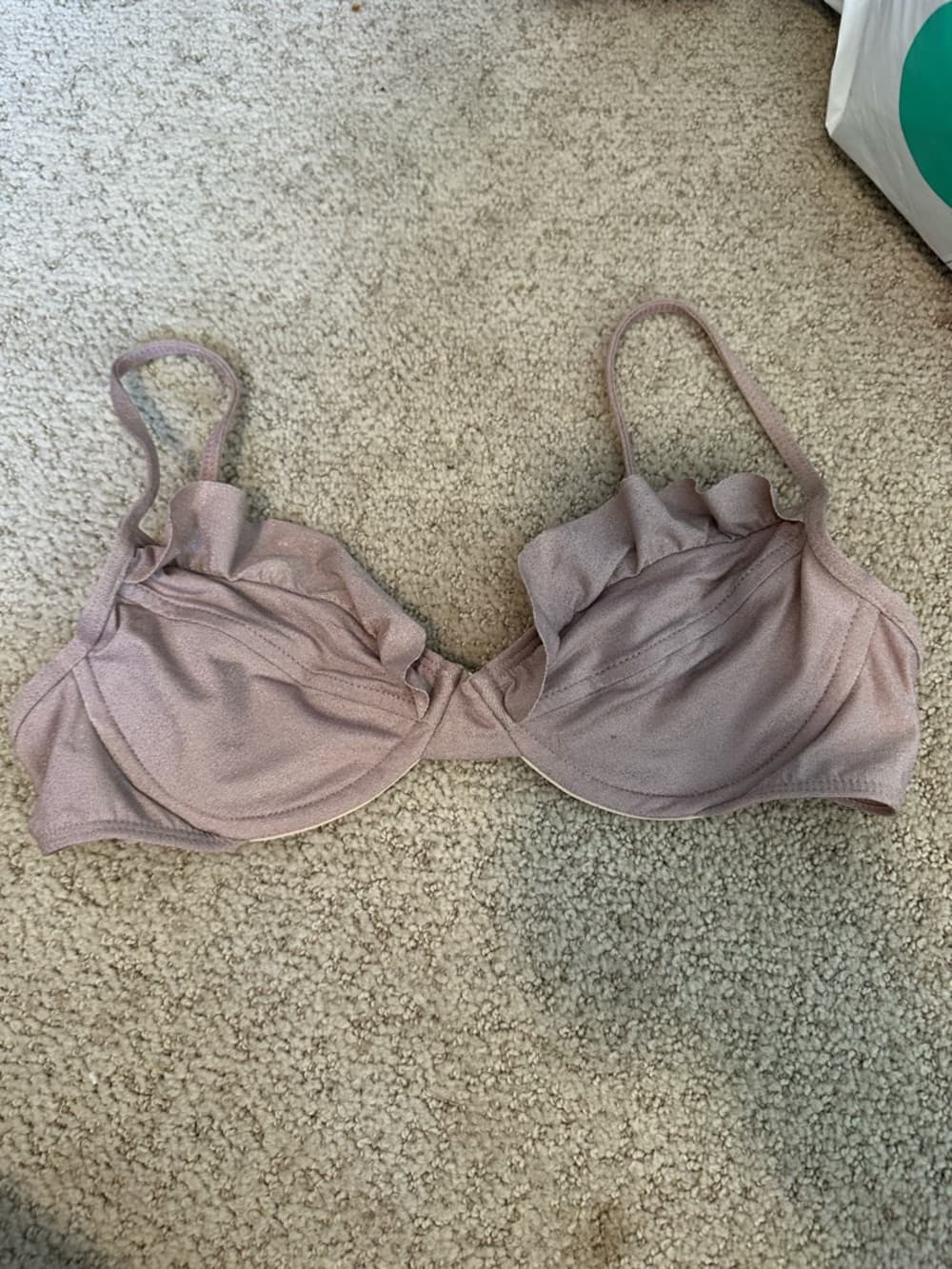 NWOT L*Space Priscilla shimmer bikini top