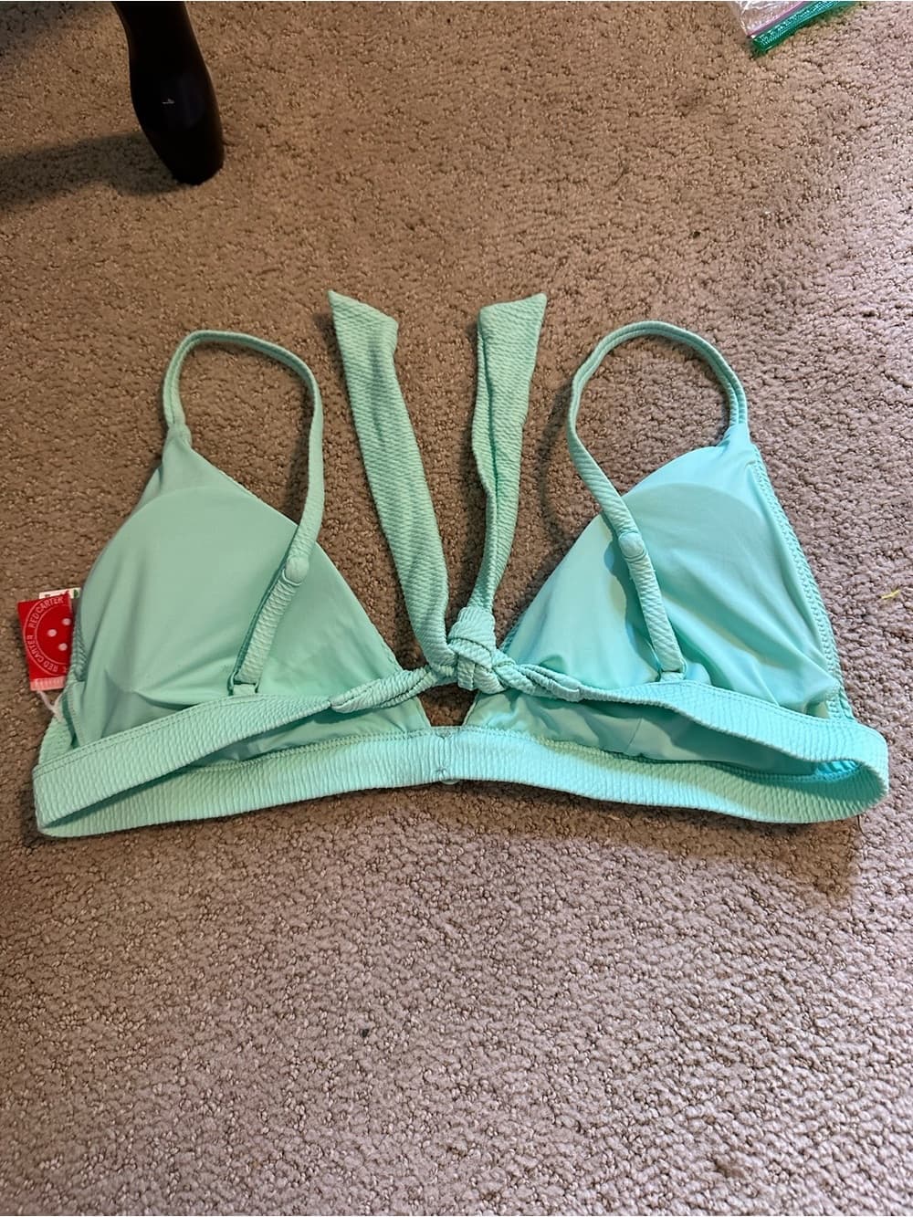 Red Carter bikini top sea foam large - Thumbnail 4