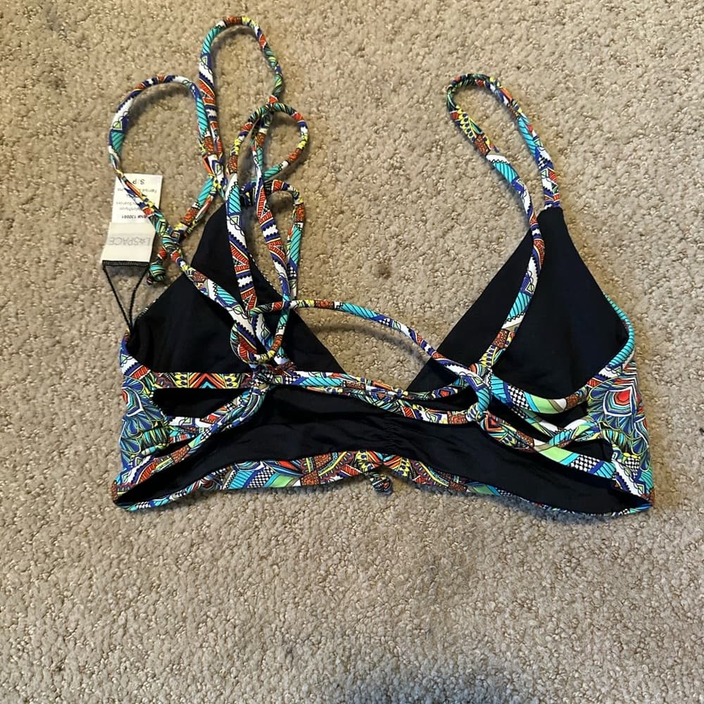 NWOT L*Space Haley bikini top tribal print - Thumbnail 3