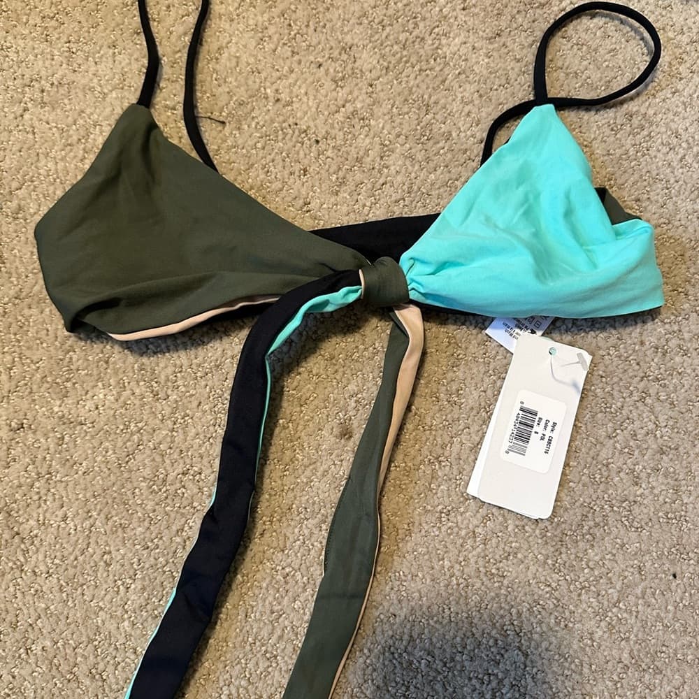 NWT L*Space Chloe colorblock reversible bikini top - Thumbnail 2