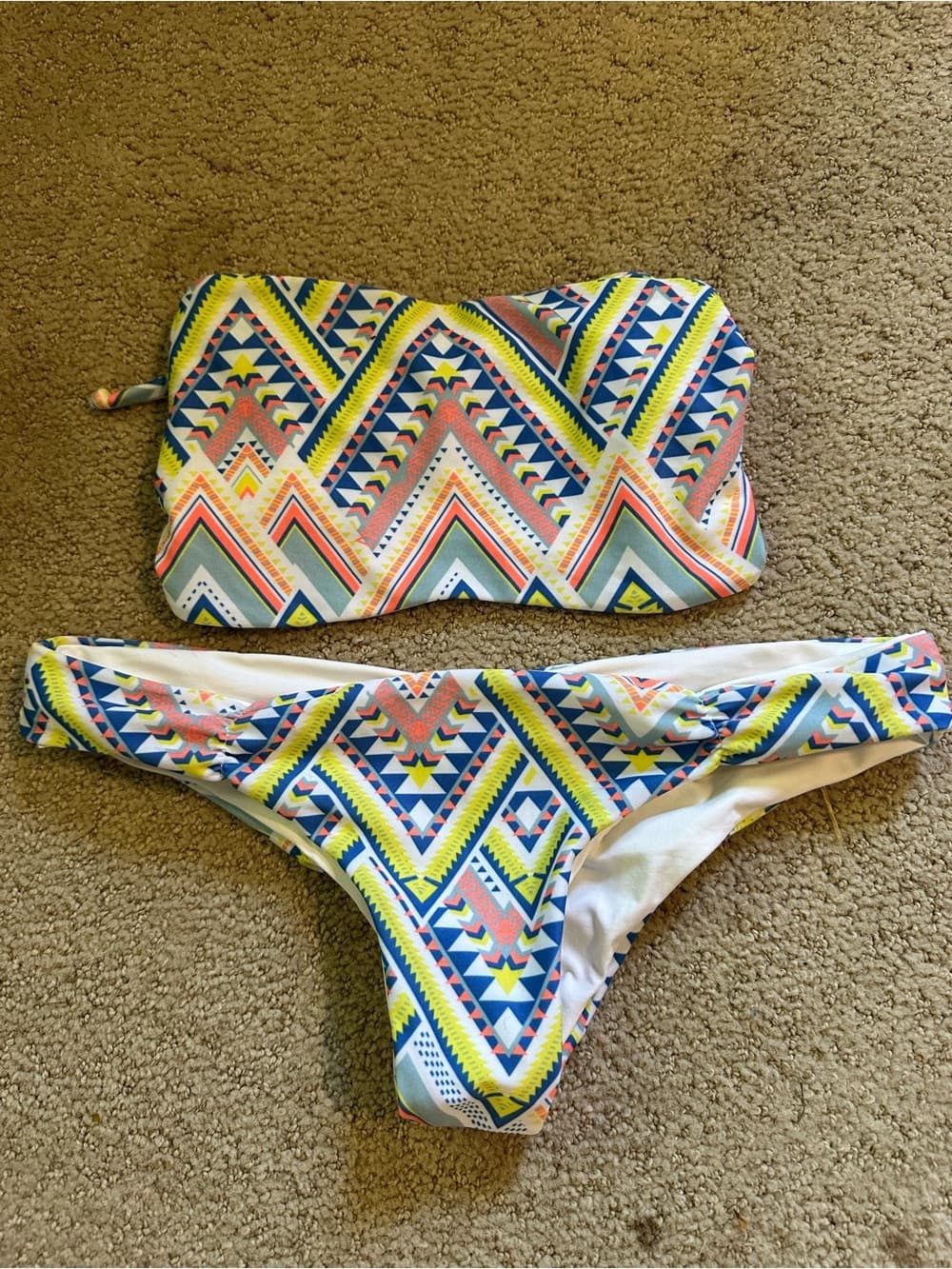 NWOT L*Space Antigua Aztec bikini set small