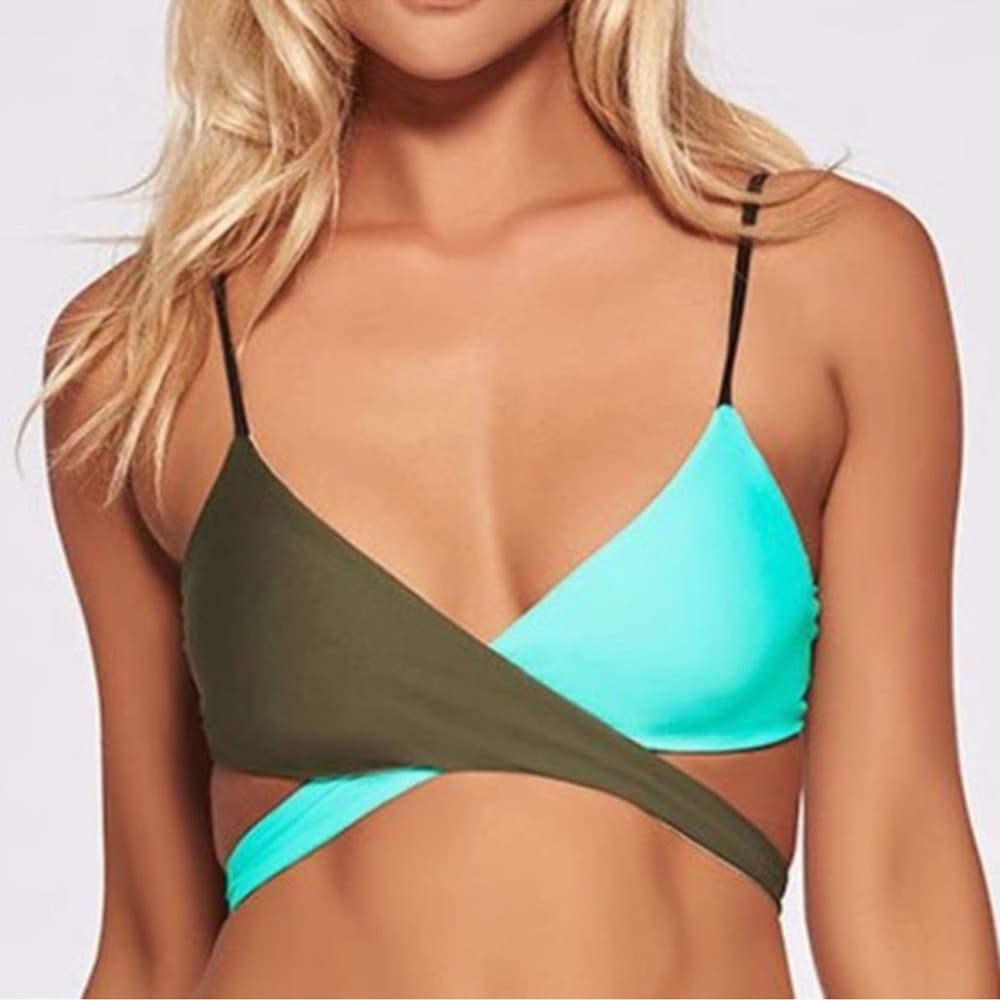 NWT L*Space Chloe colorblock reversible bikini top - Thumbnail 4
