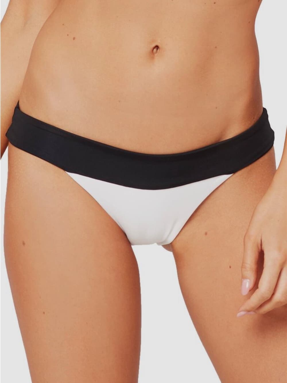 NWOT L*Space bikini bottoms colorblock white black small - Thumbnail 4