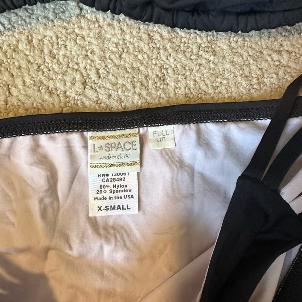 NWOT L*Space Low Down bikini set black - Thumbnail 2