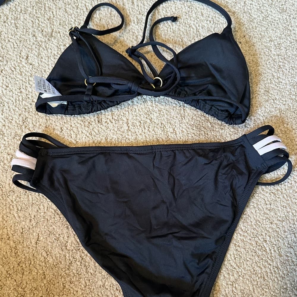 NWOT L*Space Low Down bikini set black - Thumbnail 3