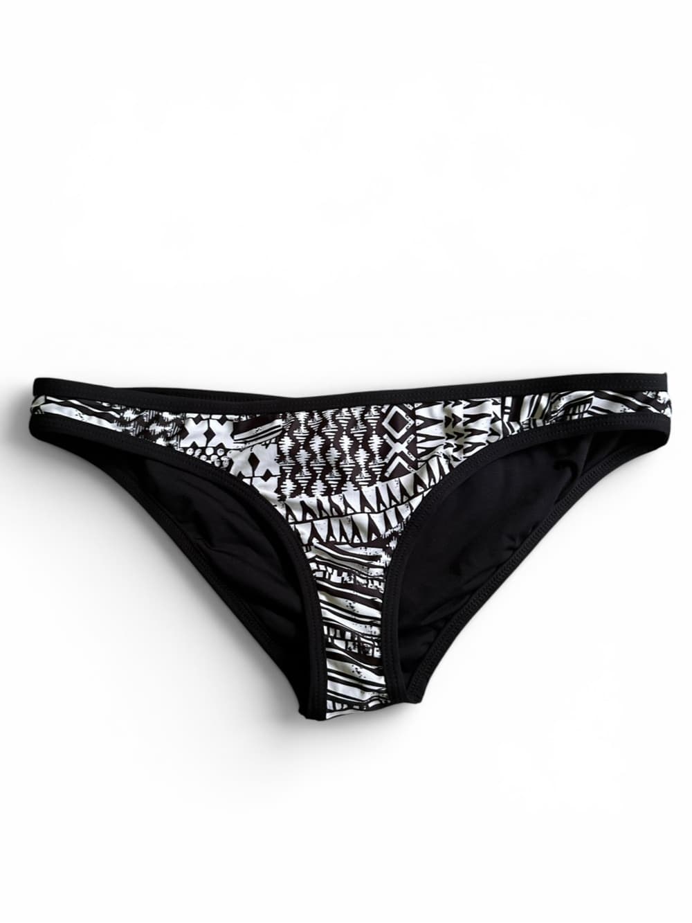 NWOT L*Space fully cut bikini bottoms white black large - Thumbnail 4