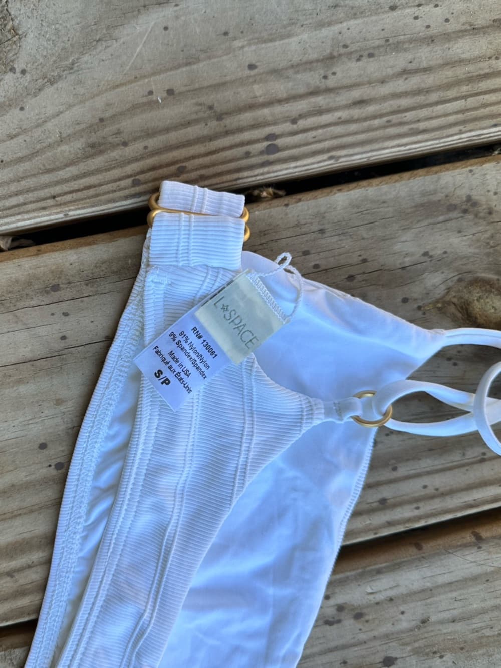 NWOT L*Space piper ribbed bikini top - Thumbnail 2