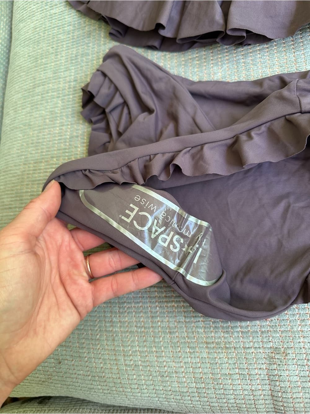 NWOT L*Space Hey Girl bikini set grey small - Thumbnail 2