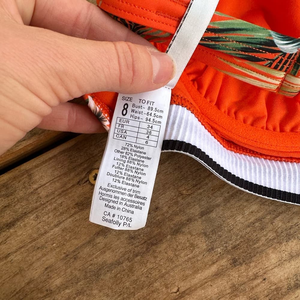 NWOT Seafolly Ocean Alley DD Cup Bralette Bikini Top - Thumbnail 4