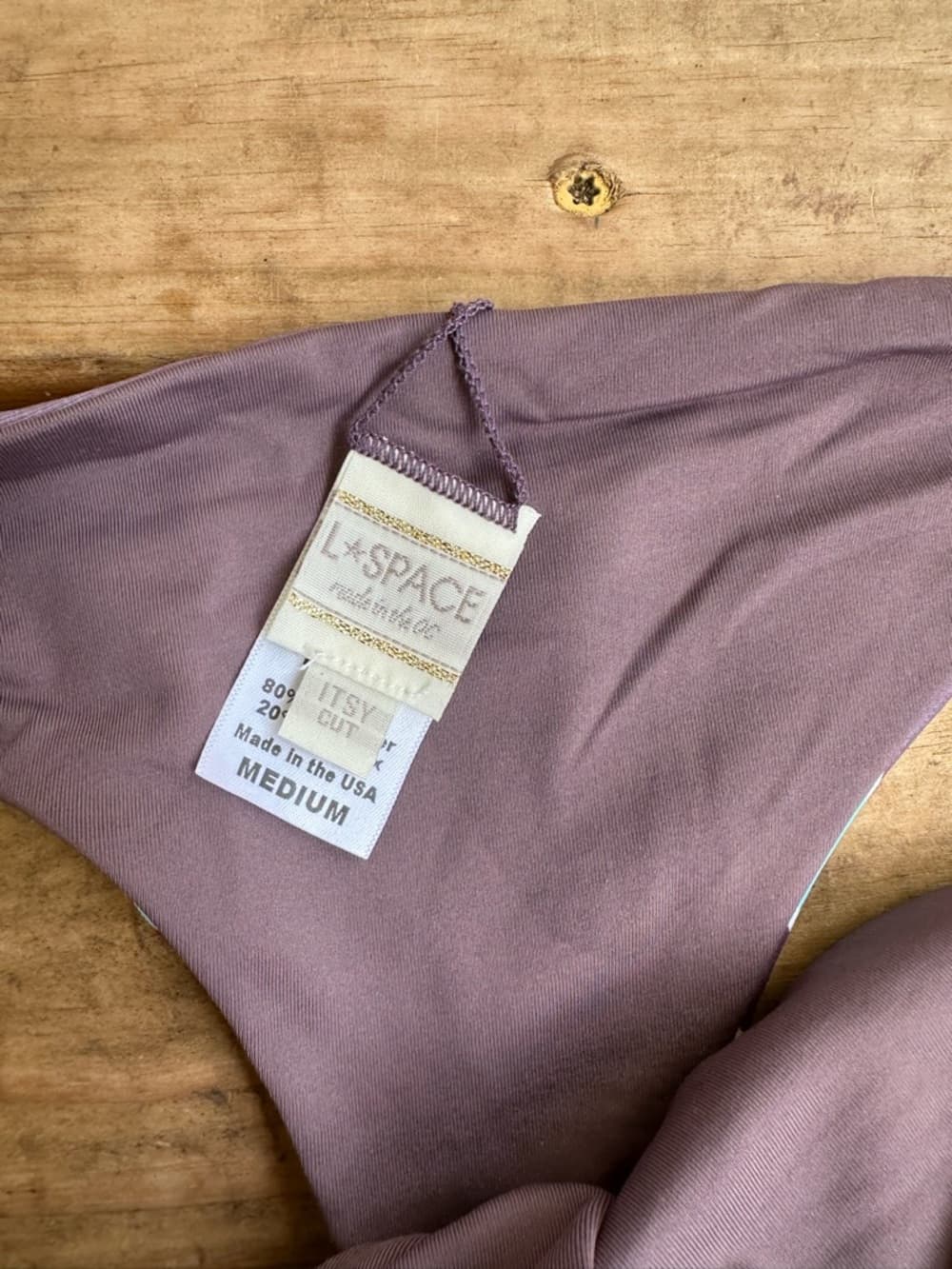 NWOT L*Space Forever striped thong style bikini bottoms - Thumbnail 2