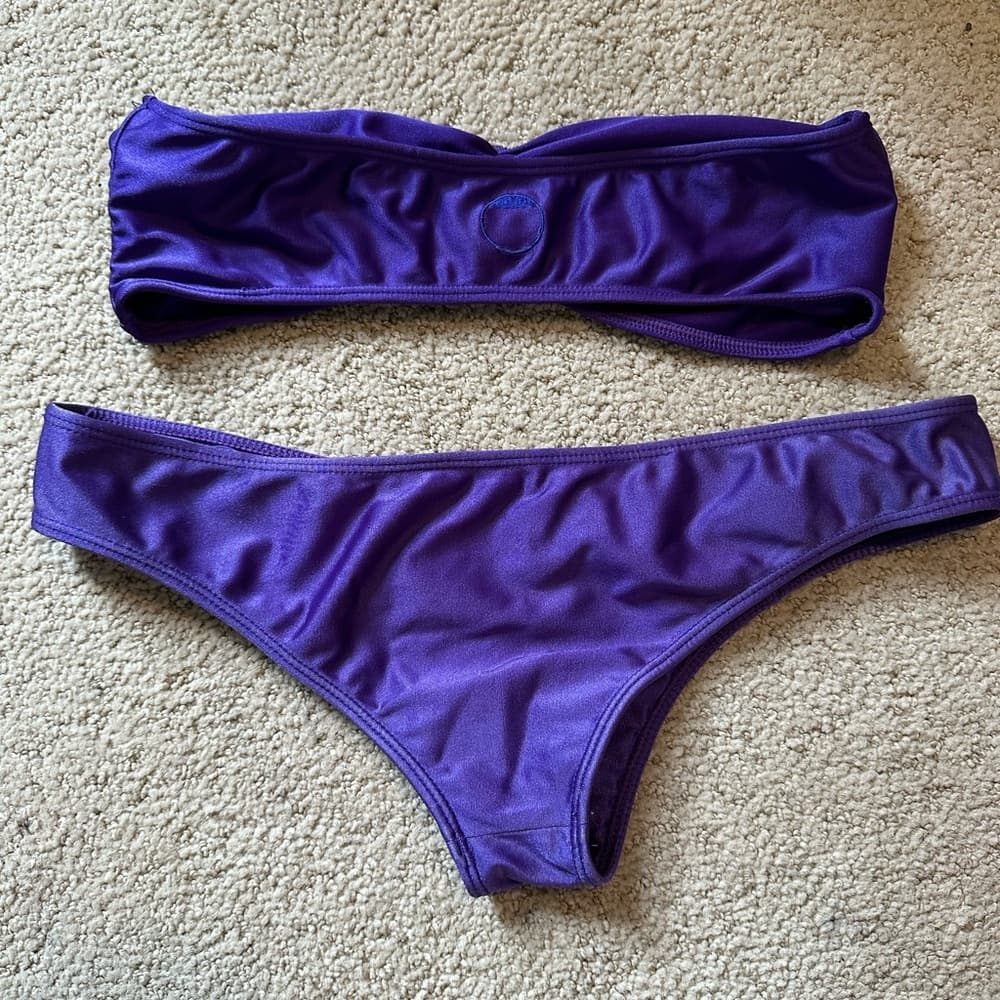 Milk the Goat bandeau bikini set purple - Thumbnail 4